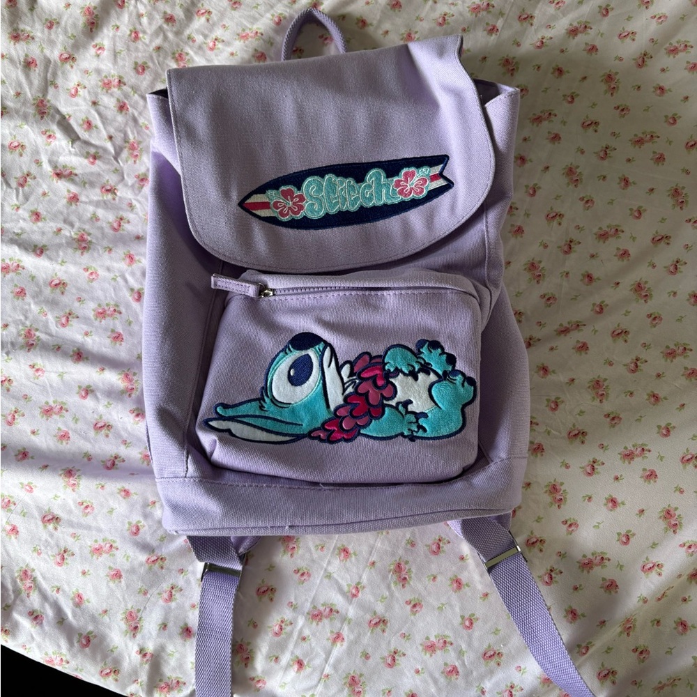Disney Stitch Lavender Backpack - image 1